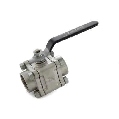 ZOLOTO Stainless Steel CF8 (S.S 304) Three Piece Design Ball Valve, Class-150 (Screwed) (1081)